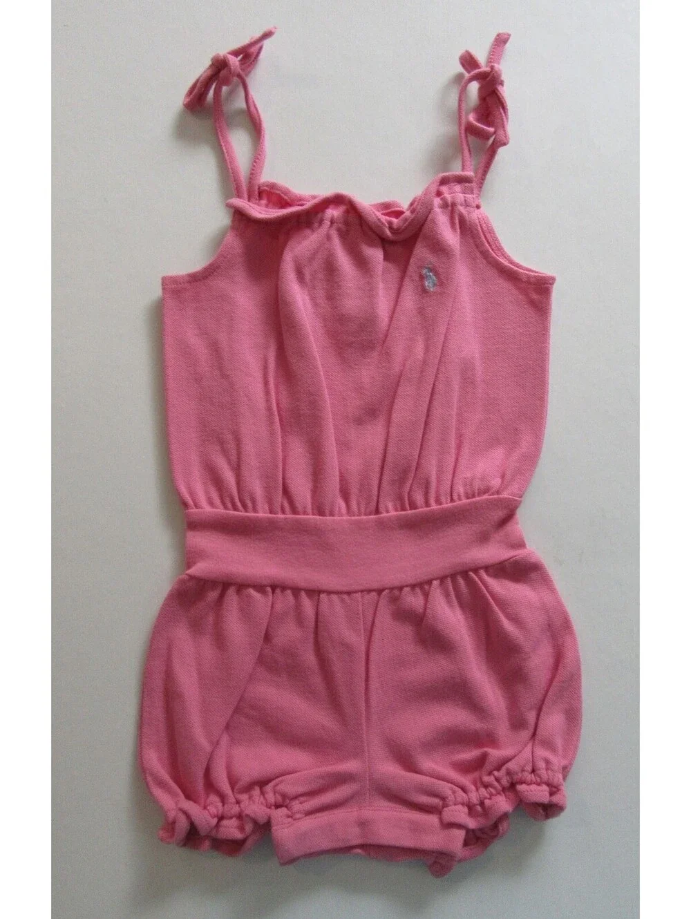 Ralph Lauren Baby Girls Shortall One Piece Romper Pink 6 Months